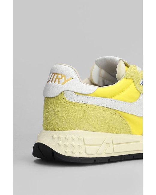 Autry Yellow Reelwind Low Sneakers
