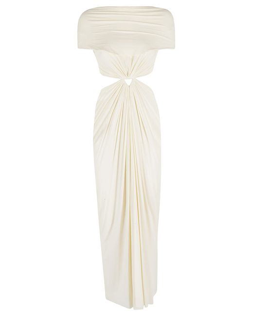 Alberta Ferretti White Abito