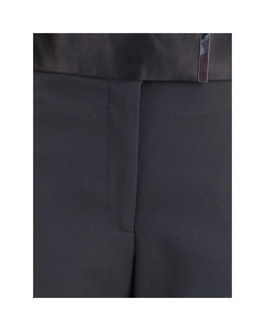Tom Ford Blue Black Silk Dress Pants