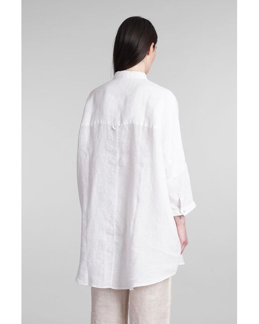 120% Lino White Shirt