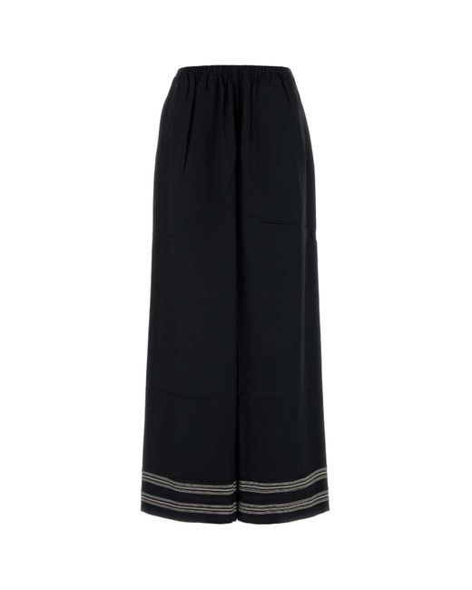 Bode Black Mathilde Trousers