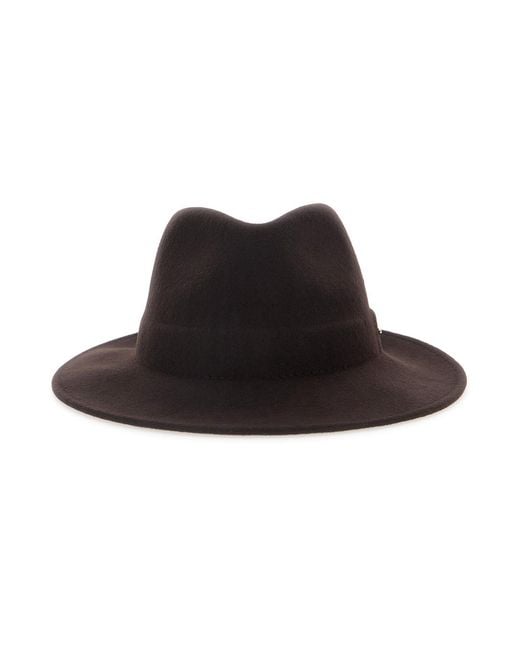 Twinset Black Cap With Visor And Pompon, Wool Hat
