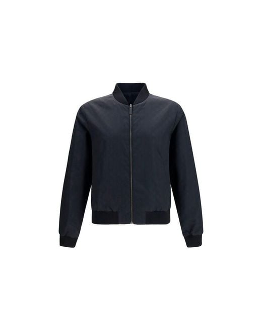 Gucci Blue Polyamide Bomber Clothing for men