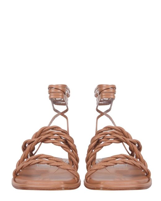 Stuart Weitzman Brown Calypso Sandals
