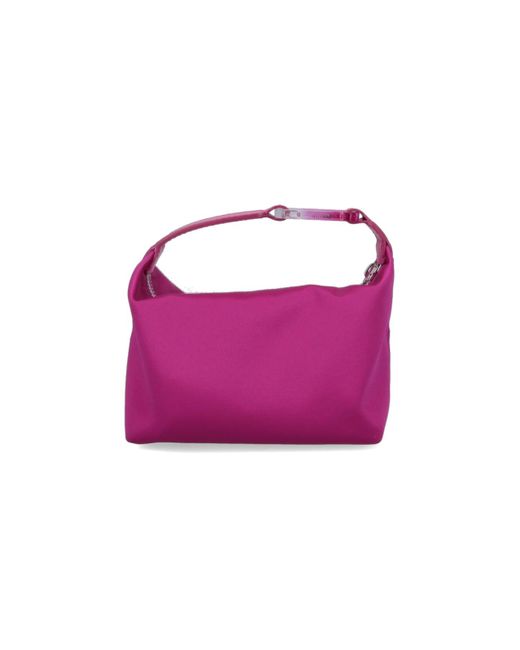 Eera Purple Satin Moon Handbag