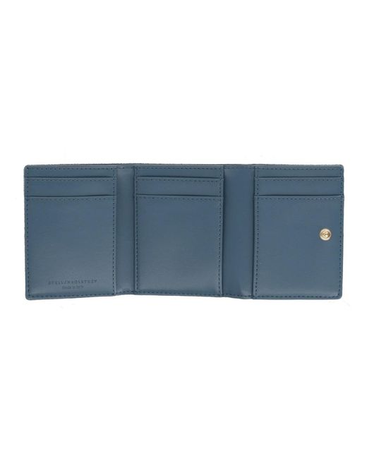 Stella McCartney Blue Wallet Falabella Polyester & Purses