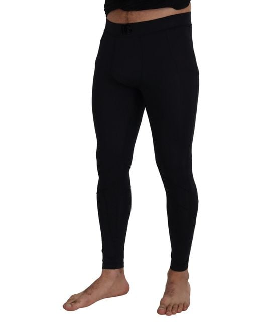 Dolce & Gabbana Black Sleek Designer Pants for men