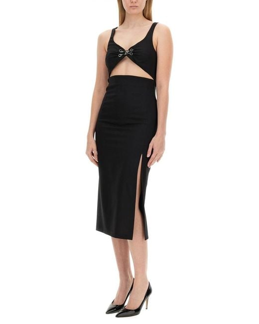 Moschino Black Slim Fit Dress Polyester