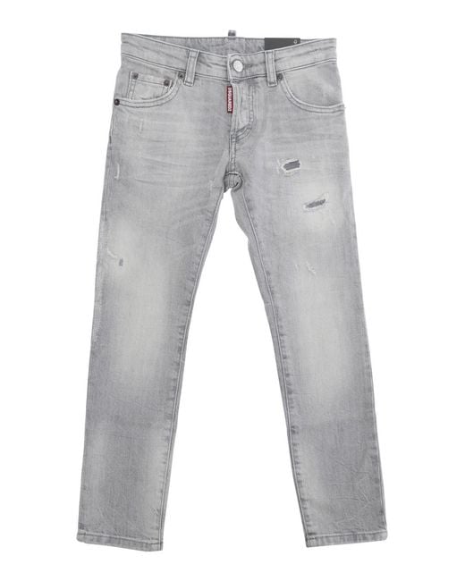 DSquared² Gray Kids Jeans Cotton for men