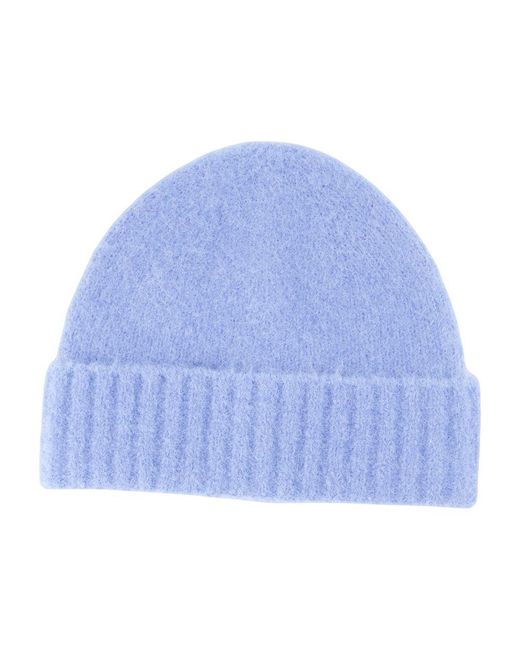 Samsøe & Samsøe Blue Samsøe Samsøe F24400056-164020Tcx Wool-Knit Beanie