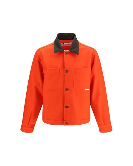 GR10K Orange Replicated Short Jacket Merino Wool Ovis Aries; Nylon for men