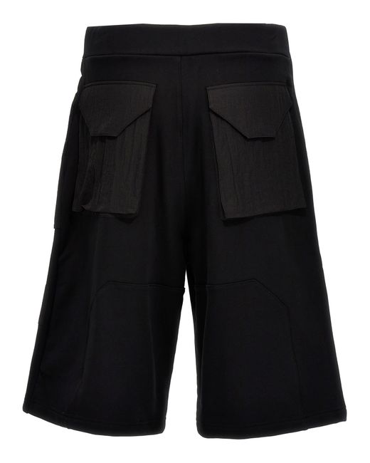 A_COLD_WALL* Black 'Overlay Cargo' Bermuda Shorts for men