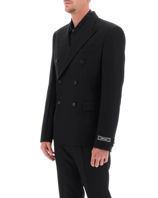 Versace Black Tailoring Jacket In Wool for men
