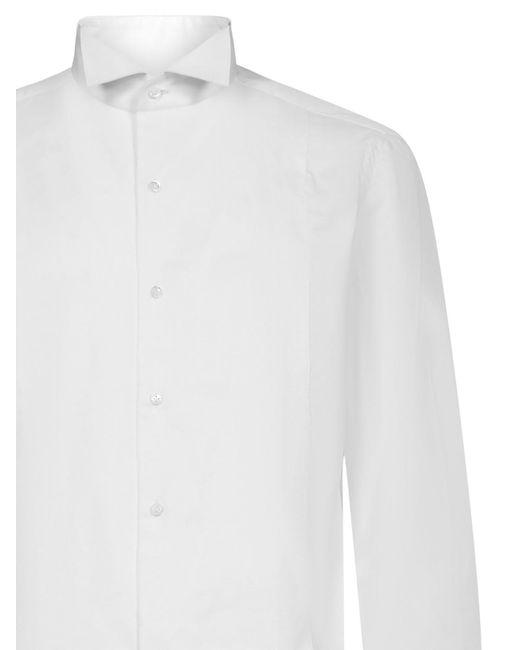 Luigi Borrelli Napoli White Shirt for men