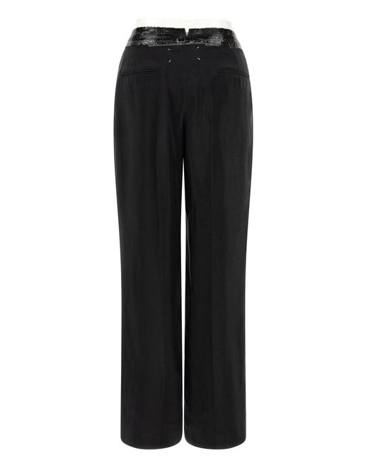 Maison Margiela Black 'Taped' Pants