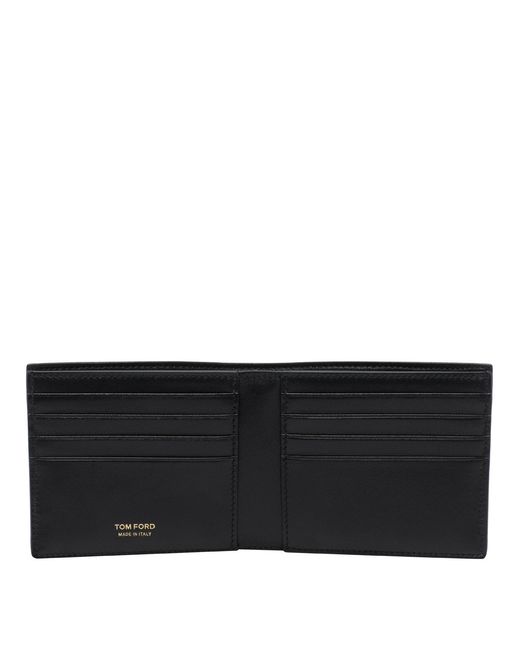 Tom Ford Black Wallets Calf Leather for men