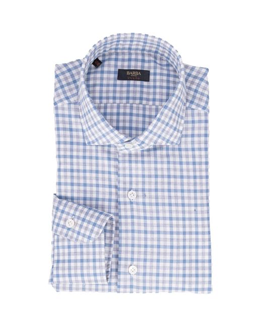 Barba Napoli Blue Barba Shirts for men