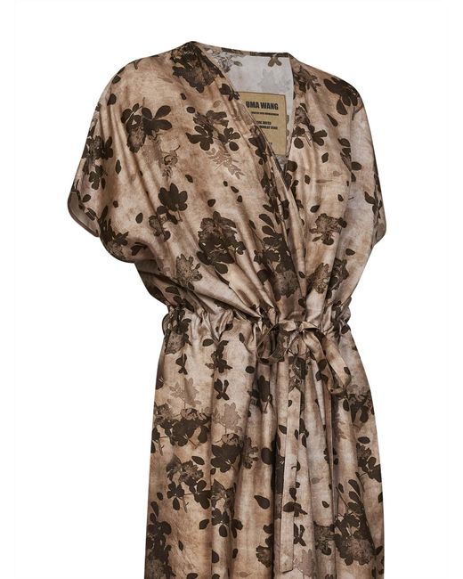 Uma Wang Natural Maxi Dress Moulay Acre Viscose