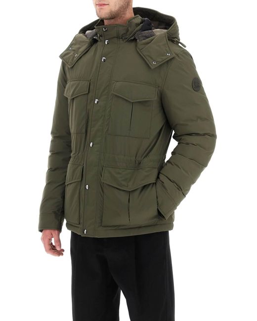 Woolrich Green 'aleutian' Hooded Field Jacket for men