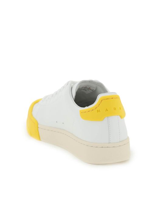 Marni Yellow 'dada Bumper' Sneakers for men