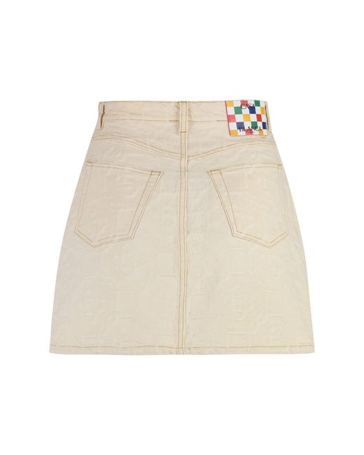Casablancabrand Natural Denim Mini Skirt