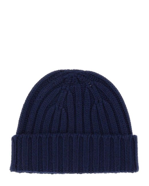 Aspesi Blue Beanie Hat