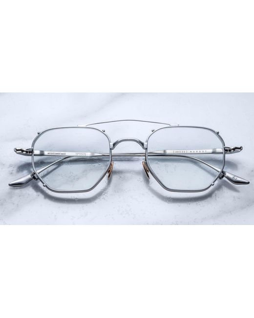 Jacques Marie Mage Black Marbot - Silver 2 Rx Glasses for men