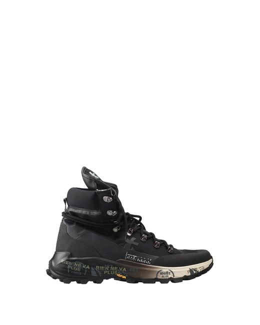 Premiata 1° Linea Black Boots for men