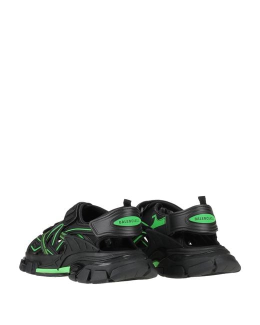 Balenciaga Black Track Sandal Fluo
