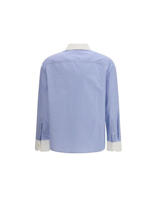 Tory Burch Blue Cotton Pattern Shirt