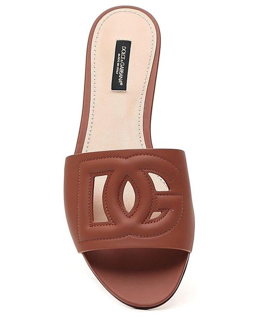 Dolce & Gabbana Multicolor Logo Cut Out Sandals for men