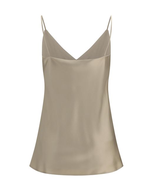 Max Mara Brown Silk Top Bacco Tops