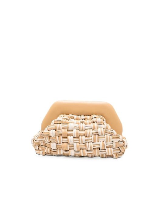 THEMOIRÈ Natural Clutch Bag Neutrals- Outer: Polyurethane