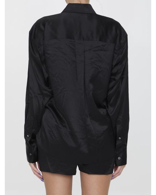 Alexander Wang Short Romper In Silk in Black Lyst