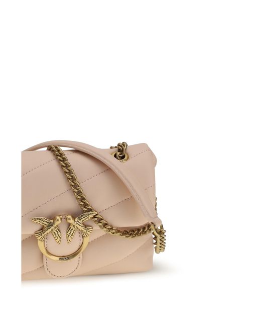 Pinko Natural Love Baby Shoulder Bag Calf Leather Bos Taurus