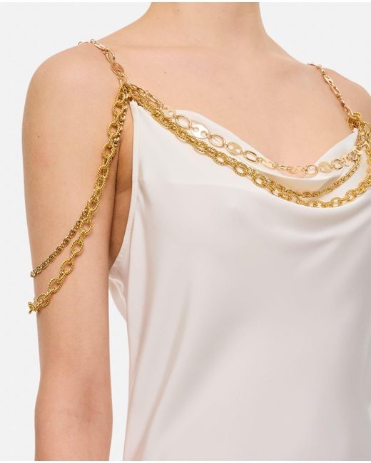 Rabanne White Chain Midi Dress