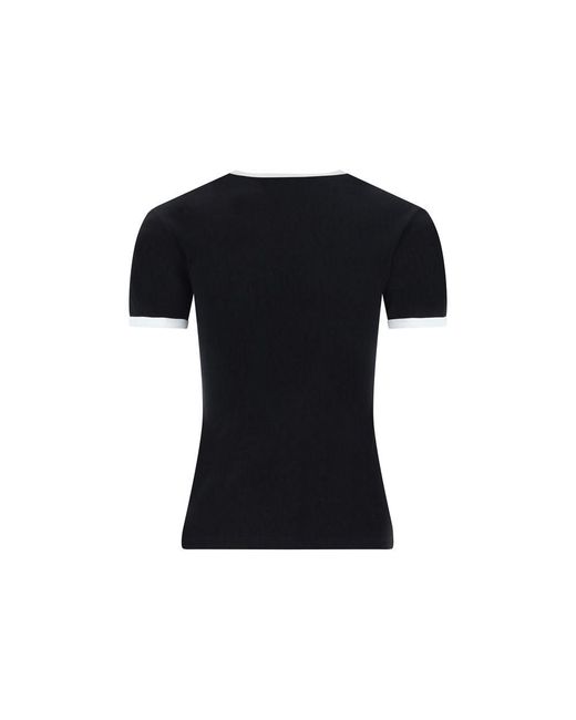 Courreges Black T-shirt - S