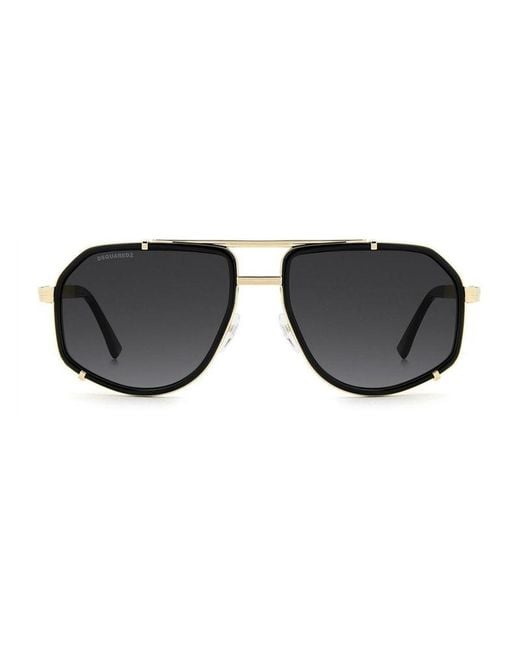 DSquared² Black Sunglasses Metal Eyewear for men