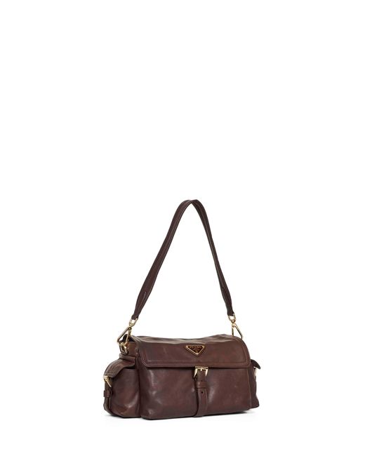 Prada Brown Sienna Prada Explore Medium Shoulder Bag