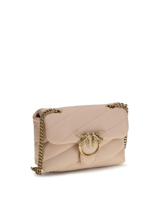 Pinko Natural Love Baby Shoulder Bag Calf Leather Bos Taurus
