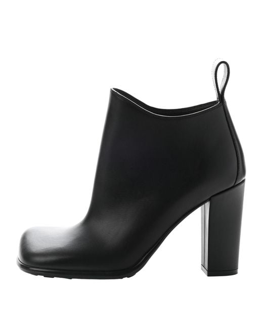 Bottega Veneta Black Heeled Leather Boots