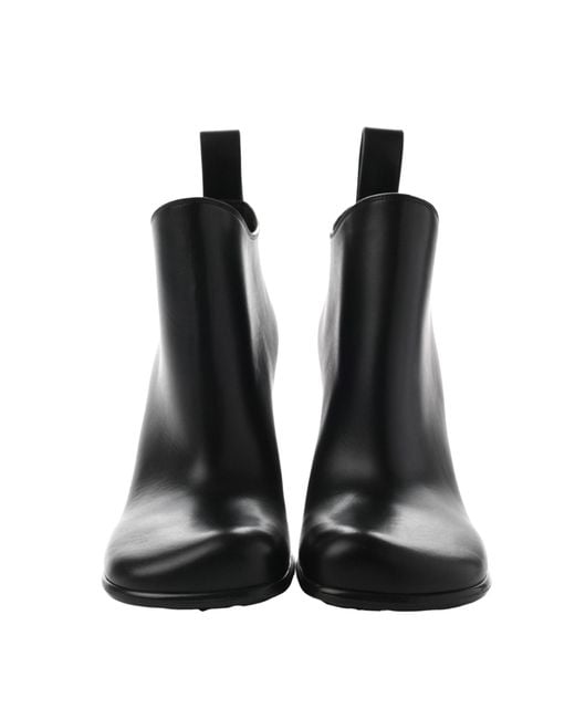 Bottega Veneta Black Heeled Leather Boots