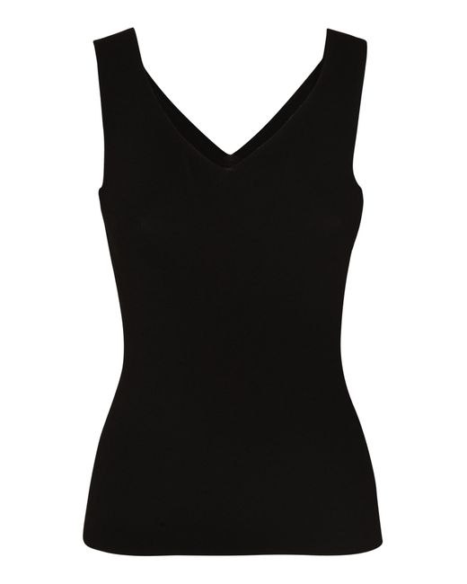 Groot prins Afm Anneclaire V-neck Tank Top in Black | Lyst