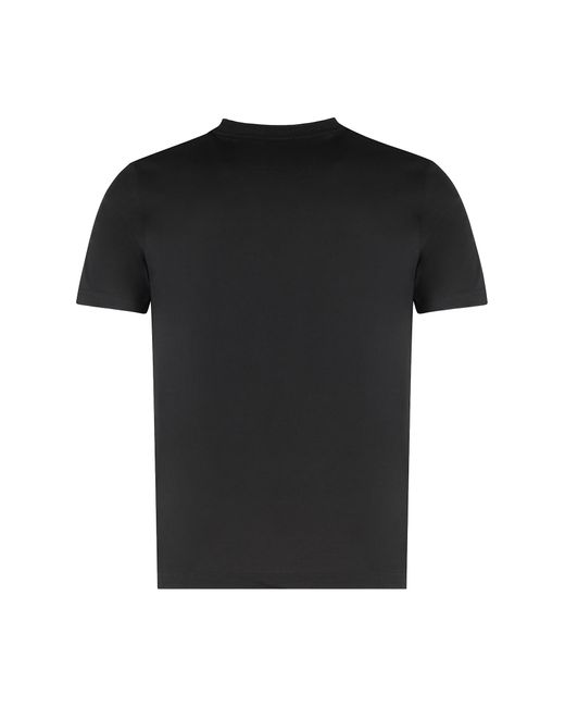 Paul & Shark Black Crew Neck Cotton T-Shirt for men