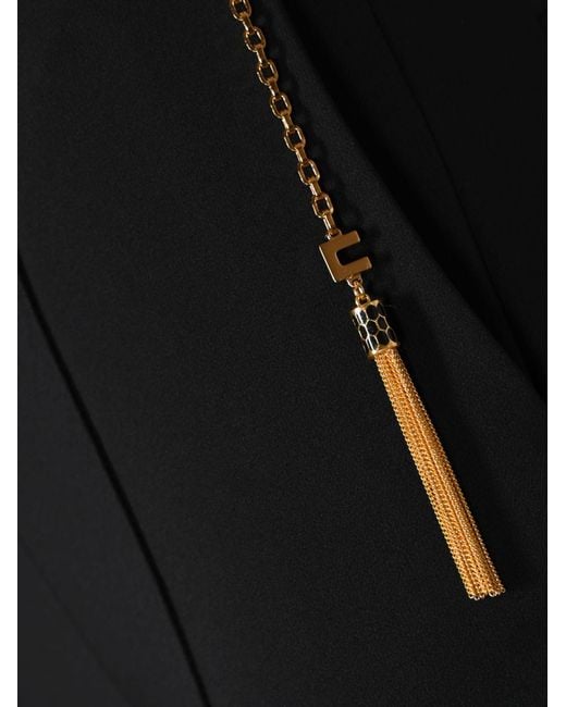 Elisabetta Franchi Black Cady Trousers