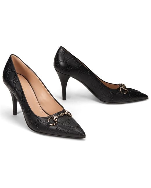 Gucci Black Pumps Erin Leather Calf Skin