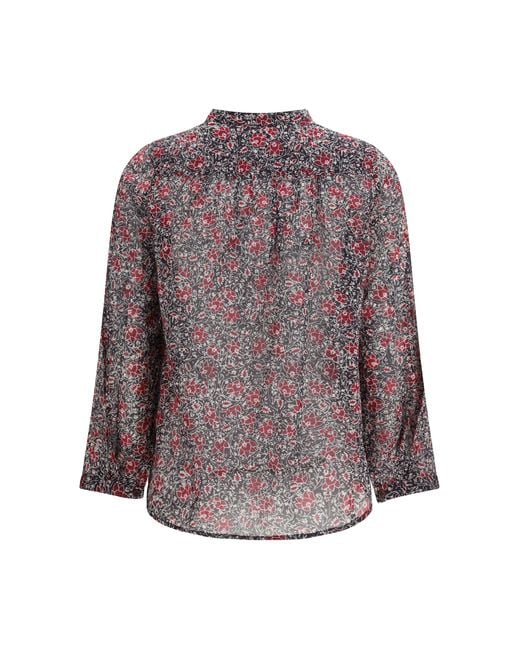 Isabel Marant Purple Maria Blouse Cotton Shirt