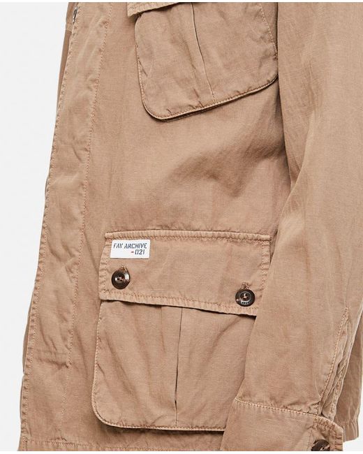 Fay Natural Field Jacket Archive for men