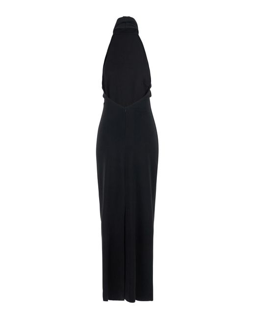 Le Plain Black Dress High-Neck Sleeveless