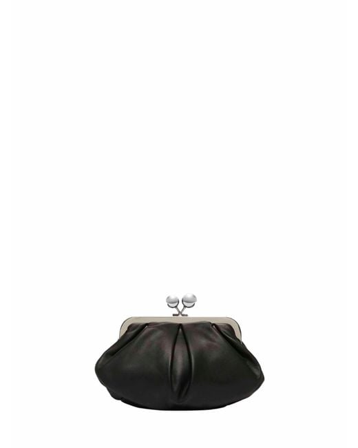 Weekend by Maxmara Black Clutch Bag Prati Leather Handbags